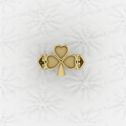Excellent Quality 925 Sterling Silver 6mm Heart Semi Mount Breastmilk Keepsake Shamrock Clover Ring Jewelry Findings Components