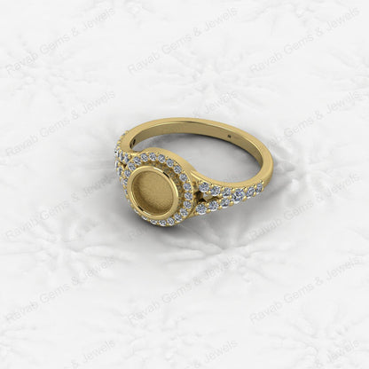 Genuine Solid 925 Sterling Silver 6mm Round Circle Semi Mount Blank Setting Ring Good for Ashes & Resin Work Breastmilk Jewelry