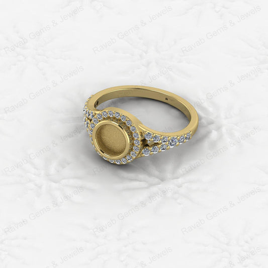 Genuine Solid 925 Sterling Silver 6mm Round Circle Semi Mount Blank Setting Ring Good for Ashes & Resin Work Breastmilk Jewelry