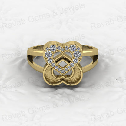Top Quality Solid 925 Sterling Silver 18k Gold Filled Semi Mount Ring Good for Ashes & Resin Work Breastmilk Keepsake Jewelry
