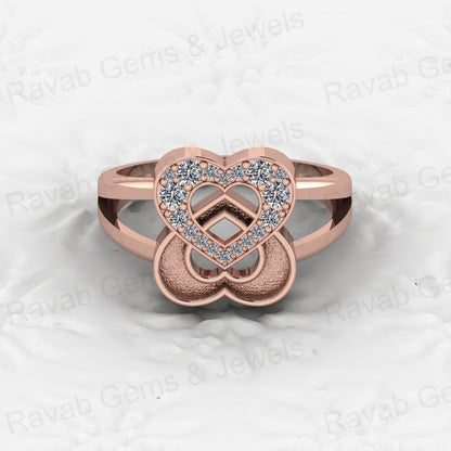 Top Quality Solid 925 Sterling Silver 18k Gold Filled Semi Mount Ring Good for Ashes & Resin Work Breastmilk Keepsake Jewelry