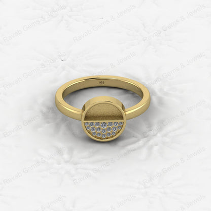 High Quality Genuine Silver Jewelry Components Half Round Semi Mount Blank Setting Ring Ornament for Women
