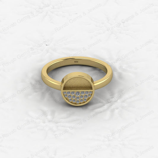 High Quality Genuine Silver Jewelry Components Half Round Semi Mount Blank Setting Ring Ornament for Women