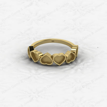 High Quality Genuine 925 Sterling Silver 5mm Trillion Black Setting Ring Handmade Ashes Resin Work Jewelry Findings
