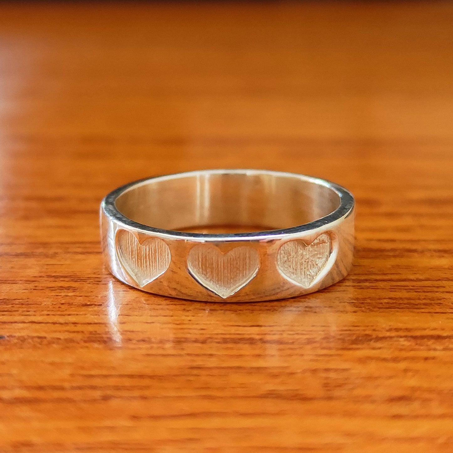 925 Sterling Silver 5mm Heart Shape Band Semi-Mount Blank Setting Ring Good For Ashes & Resin Fill Keepsake DIY Fine Jewelry