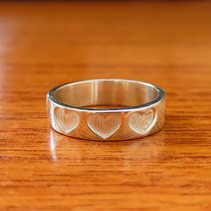 925 Sterling Silver 5mm Heart Shape Band Semi-Mount Blank Setting Ring Good For Ashes & Resin Fill Keepsake DIY Fine Jewelry