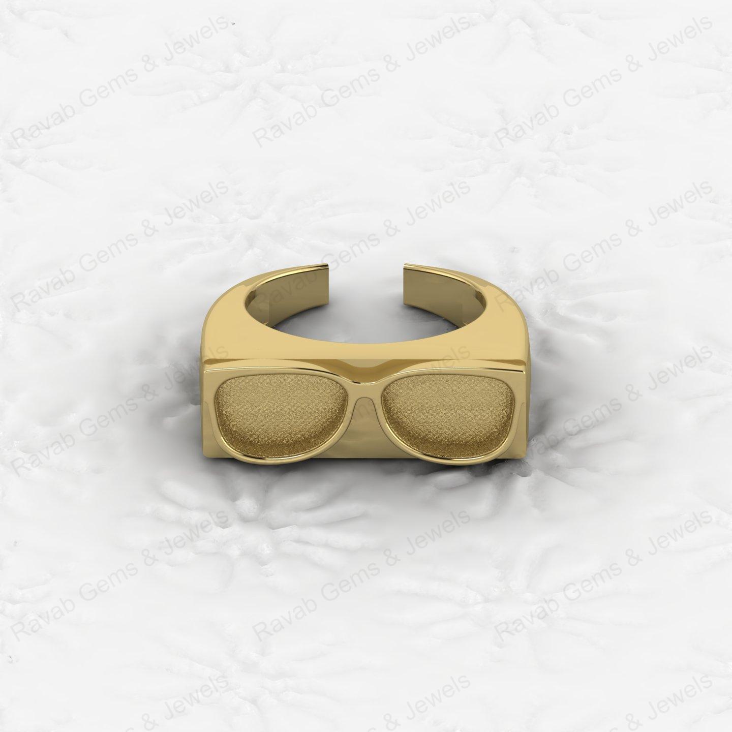 Superb Solid 925 Sterling Silver Goggles Design Semi Mount Blank Setting Ring Good for Ashes & Resin Work Breastmilk Jewelry