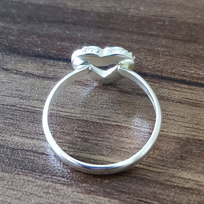 Top Quality Genuine 925 Sterling Silver Heart Shape 7mm Semi-Mount Blank Setting Empty Ring For Women Fine Handmade Jewelry