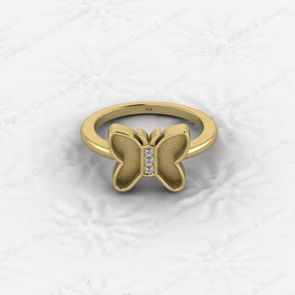 Best Quality 925 Sterling Silver 8mm Heart Butterfly Design Semi Mount Blank Setting Keepsake Resin Findings Jewelry Component