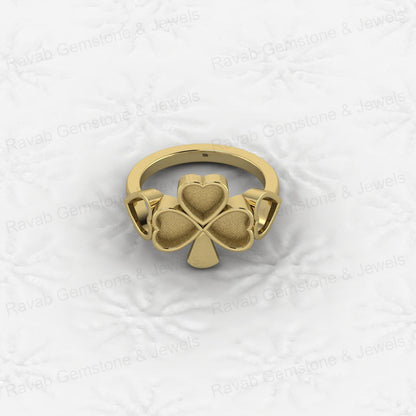 Excellent Quality 925 Sterling Silver 6mm Heart Semi Mount Breastmilk Keepsake Shamrock Clover Ring Jewelry Findings Components