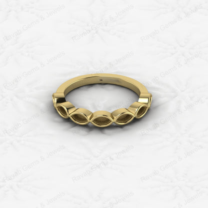 Best Quality Genuine 925 Sterling Silver 2x4mm Marquise Semi Mount Blank Setting Ring for Breastmilk & Keepsake Fine Jewelry