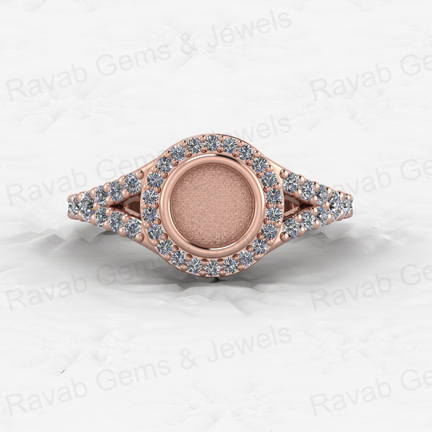 Solid 925 Sterling Silver Octa Cushion Semi Mount Blank Setting Wedding Ring Good for Ashes & Resin Work Breastmilk Jewelry
