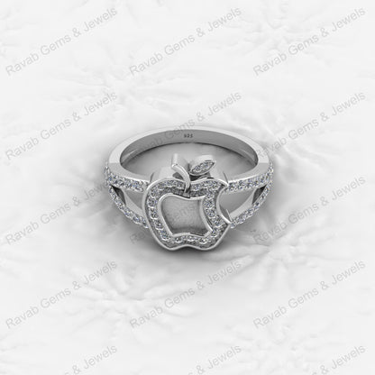 925 Silver Round 8mm Semi Mount Blank Setting Ring for Gemstone Ashes & Resin Findings & Wedding Gift Jewelry