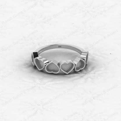 High Quality Genuine 925 Sterling Silver 5mm Trillion Black Setting Ring Handmade Ashes Resin Work Jewelry Findings