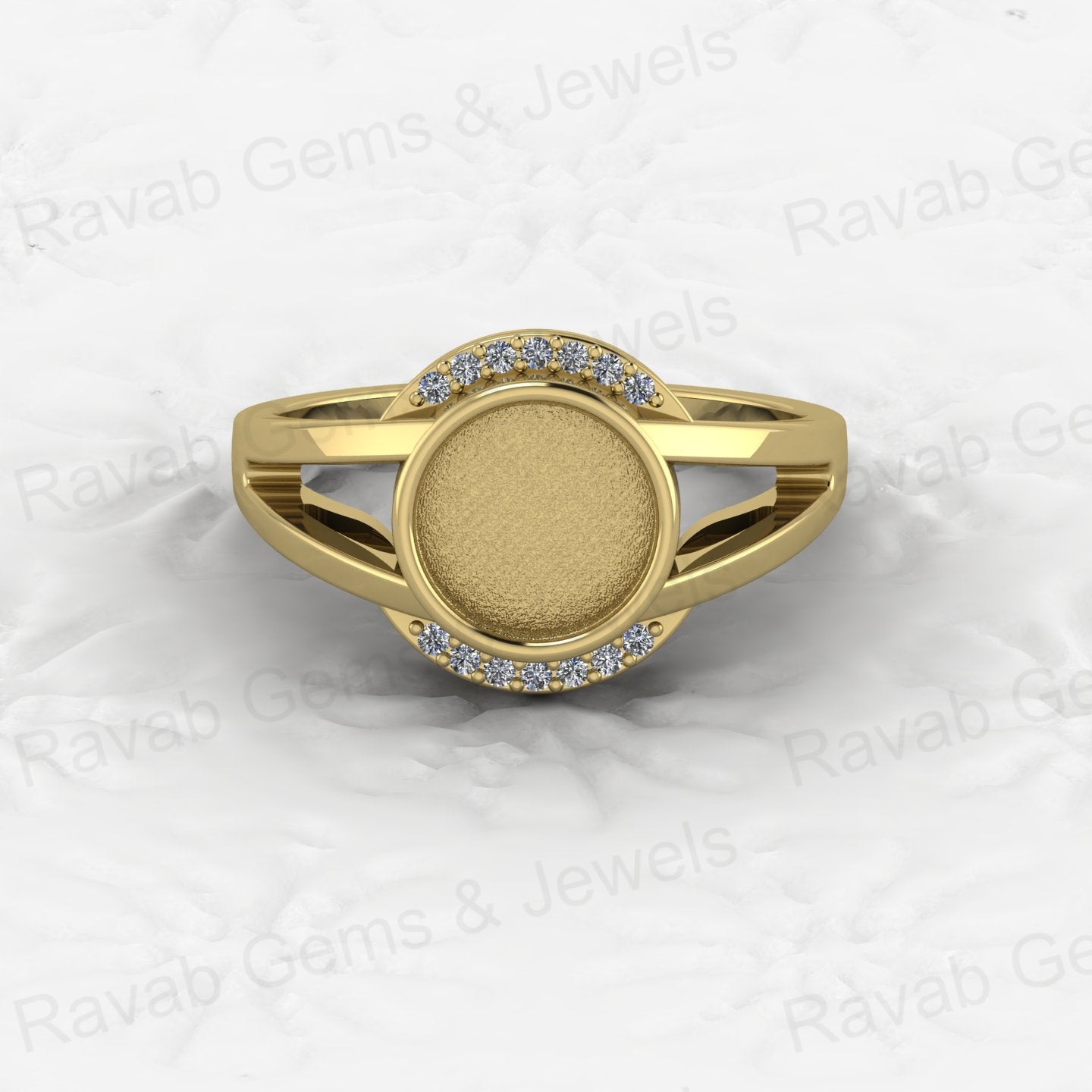 Top Selling Solid 925 Sterling Silver 8mm Round Blank Setting Semi-mount Ring Good for Ashes & Resin Work Breastmilk Jewelry