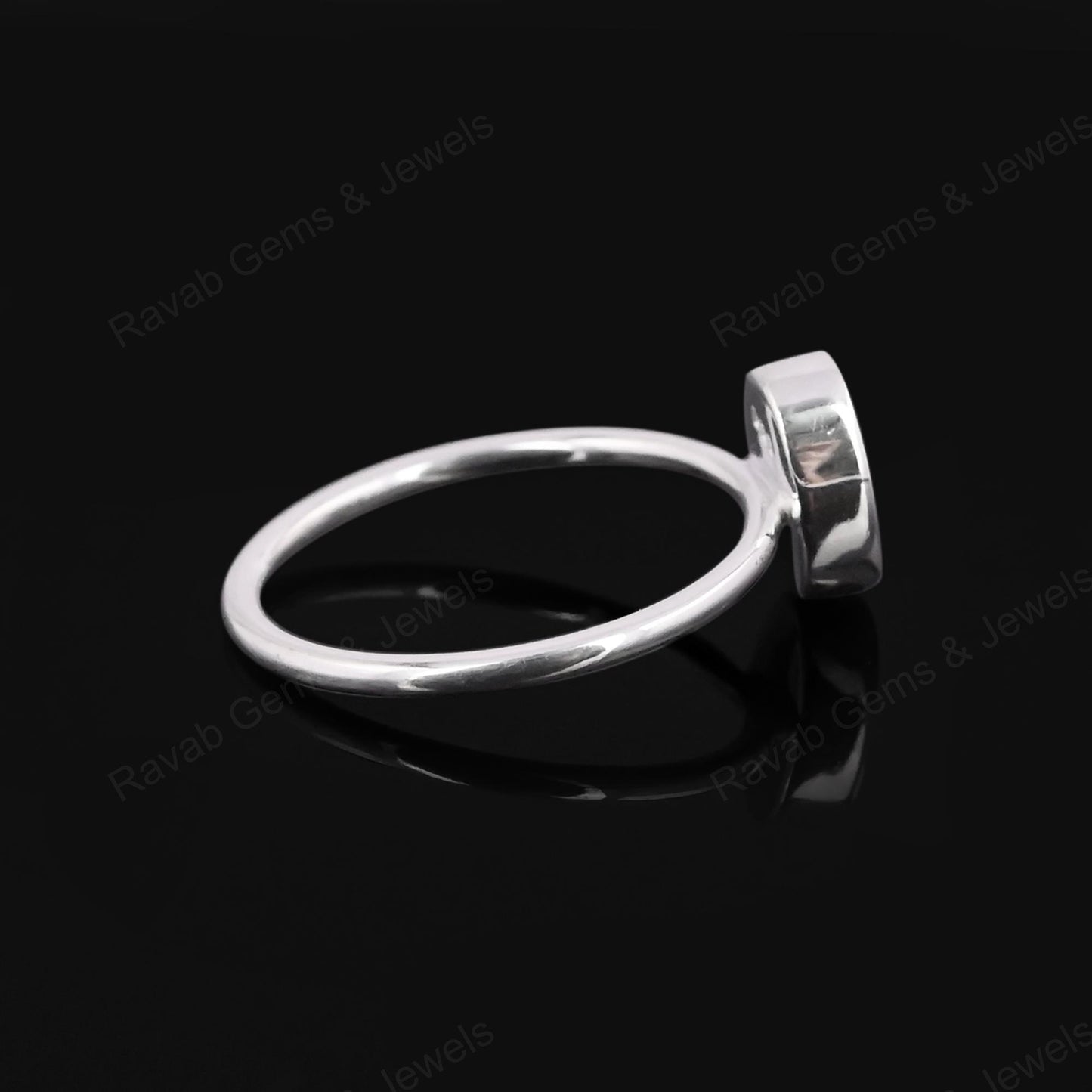 Genuine Solid 925 Sterling Silver 7x9mm Oval Semi-Mount Good For Resin & Ashes Work Fine Tiny Minimalist Breastmilk Jewelry