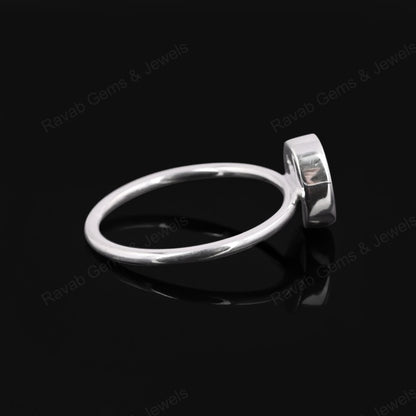 Genuine Solid 925 Sterling Silver 7x9mm Oval Semi-Mount Good For Resin & Ashes Work Fine Tiny Minimalist Breastmilk Jewelry
