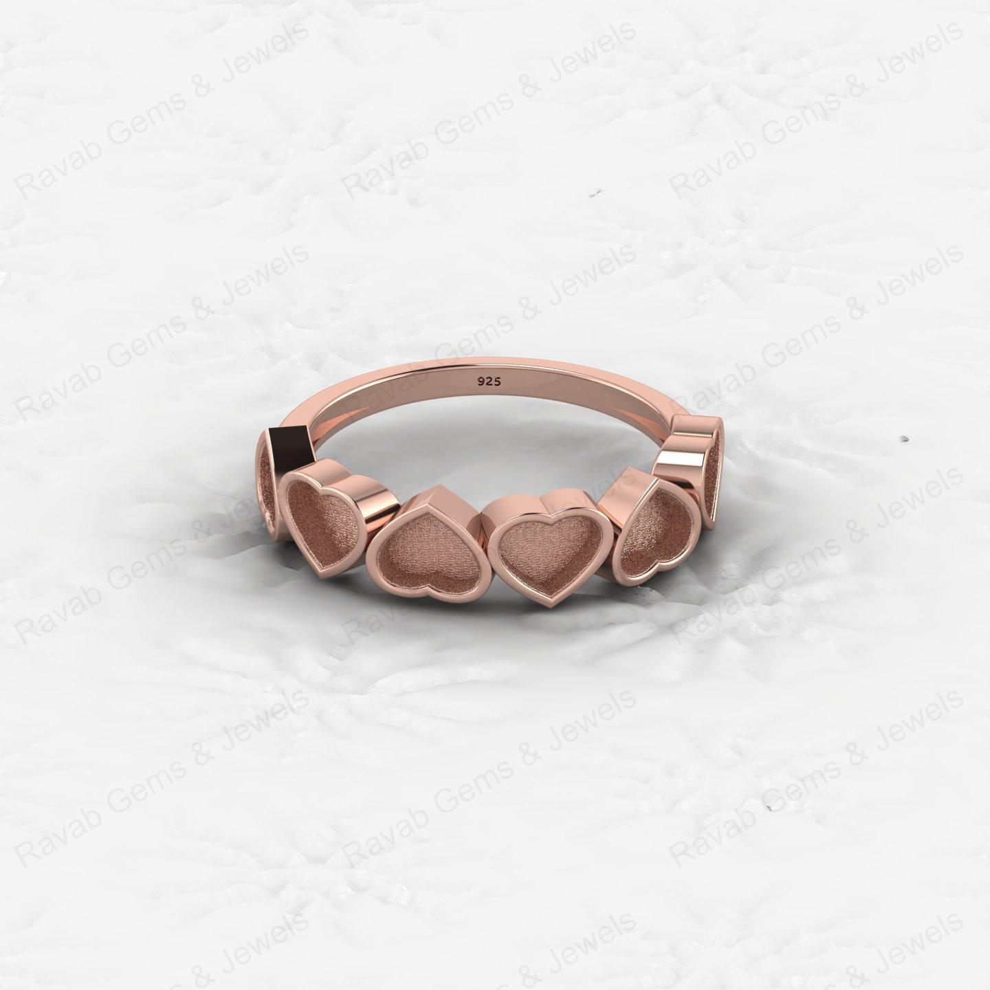 High Quality Genuine 925 Sterling Silver 5mm Trillion Black Setting Ring Handmade Ashes Resin Work Jewelry Findings