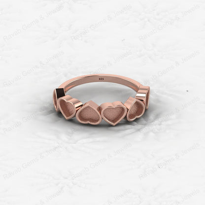 High Quality Genuine 925 Sterling Silver 5mm Trillion Black Setting Ring Handmade Ashes Resin Work Jewelry Findings