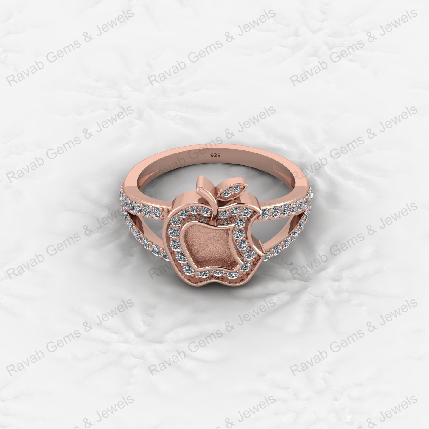 925 Silver Round 8mm Semi Mount Blank Setting Ring for Gemstone Ashes & Resin Findings & Wedding Gift Jewelry