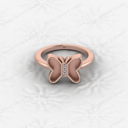 Best Quality 925 Sterling Silver 8mm Heart Butterfly Design Semi Mount Blank Setting Keepsake Resin Findings Jewelry Component