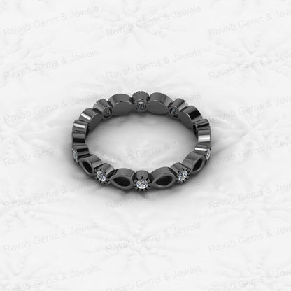 High Quality 925 Sterling Silver 2x3mm Pear Shape With CZ Semi Mount Blank Setting Ring for Breastmilk Jewelry Genuine Material
