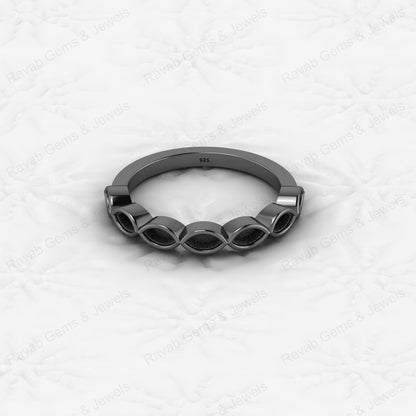 Best Quality Genuine 925 Sterling Silver 2x4mm Marquise Semi Mount Blank Setting Ring for Breastmilk & Keepsake Fine Jewelry