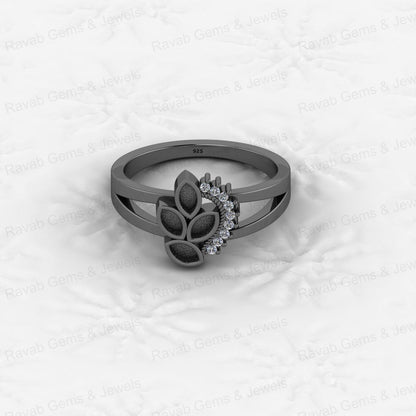 Genuine 925 Silver Marquise Semi Mount Blank Setting Ring 1.20mm CZ Superb Quality Breastmilk Keepsake Jewelry