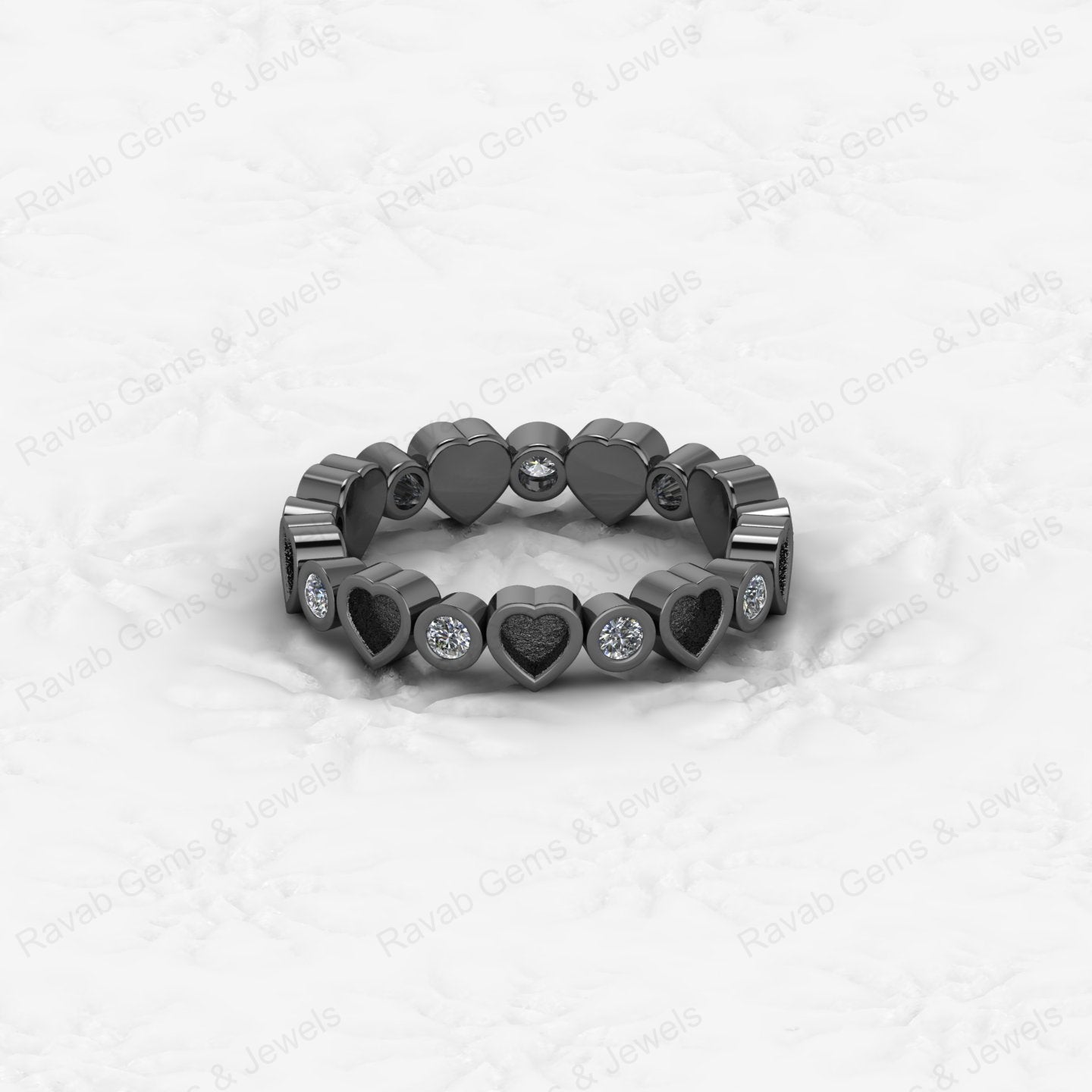 New Arrival Genuine 925 Silver 3mm Heart With CZ Semi Mount Blank Setting Ring for Breastmilk & Keepsake Customized Jewelry