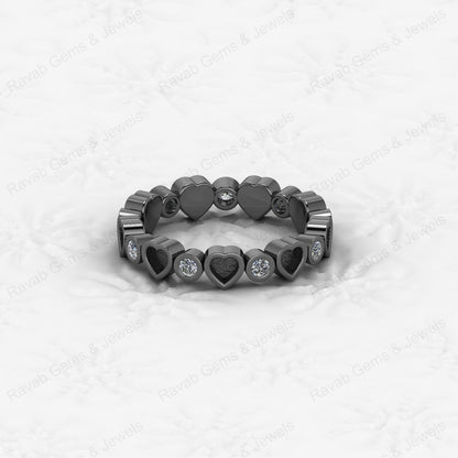 New Arrival Genuine 925 Silver 3mm Heart With CZ Semi Mount Blank Setting Ring for Breastmilk & Keepsake Customized Jewelry
