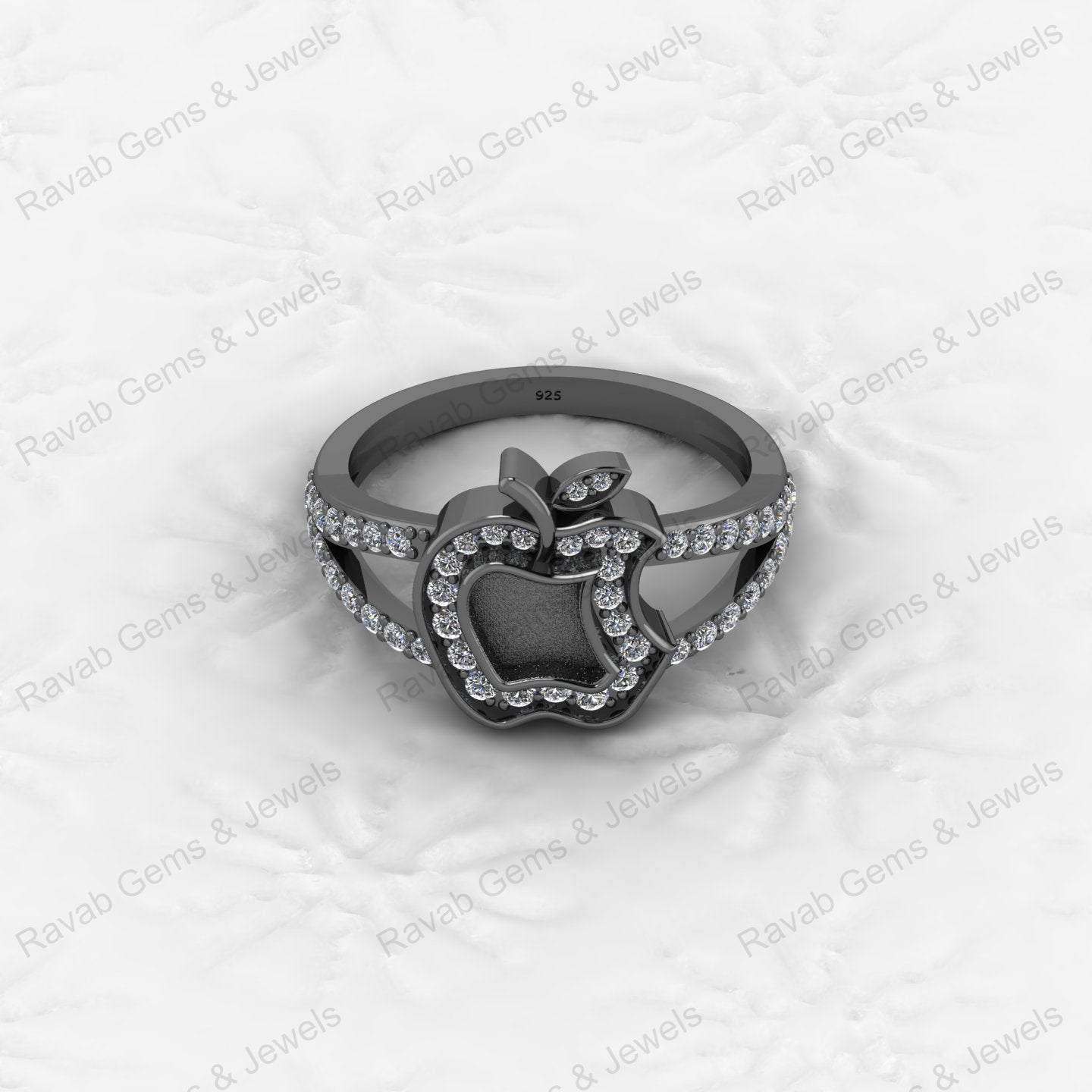 925 Silver Round 8mm Semi Mount Blank Setting Ring for Gemstone Ashes & Resin Findings & Wedding Gift Jewelry