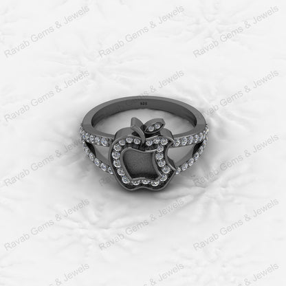 925 Silver Round 8mm Semi Mount Blank Setting Ring for Gemstone Ashes & Resin Findings & Wedding Gift Jewelry