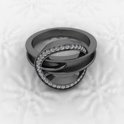 Genuine 925 Solid Sterling Silver 3mm Round Semi Mount Blank Setting Swirl Ring for Breastmilk & Keepsake Resin Ceramic Jewelry