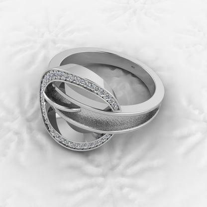 Genuine 925 Solid Sterling Silver 3mm Round Semi Mount Blank Setting Swirl Ring for Breastmilk & Keepsake Resin Ceramic Jewelry