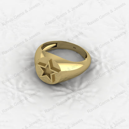 Genuine 925 Sterling Silver Star of David Semi Mount Signet Ring DIY Bezel Setting for Ashes Resin Breastmilk Keepsake Jewelry