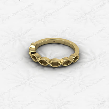 Best Quality Genuine 925 Sterling Silver 2x4mm Marquise Semi Mount Blank Setting Ring for Breastmilk & Keepsake Fine Jewelry
