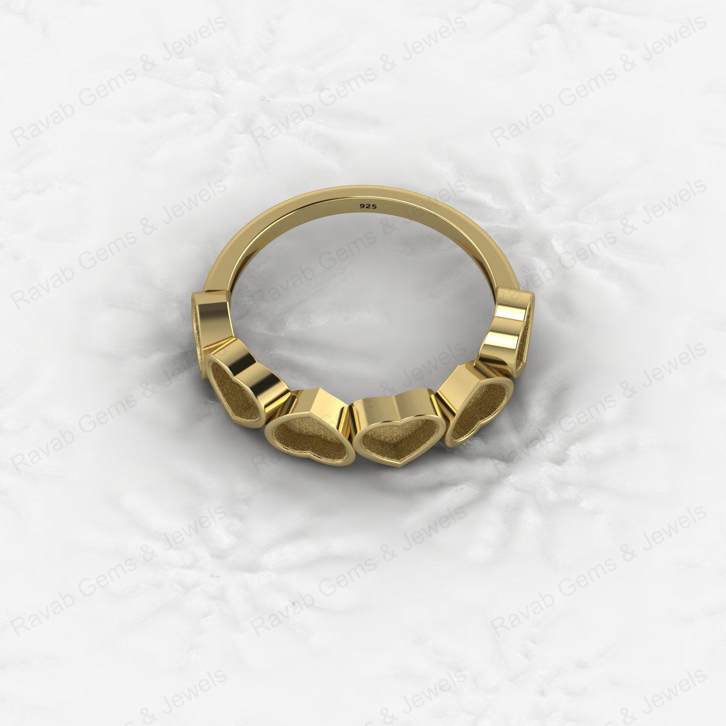 High Quality Genuine 925 Sterling Silver 5mm Trillion Black Setting Ring Handmade Ashes Resin Work Jewelry Findings