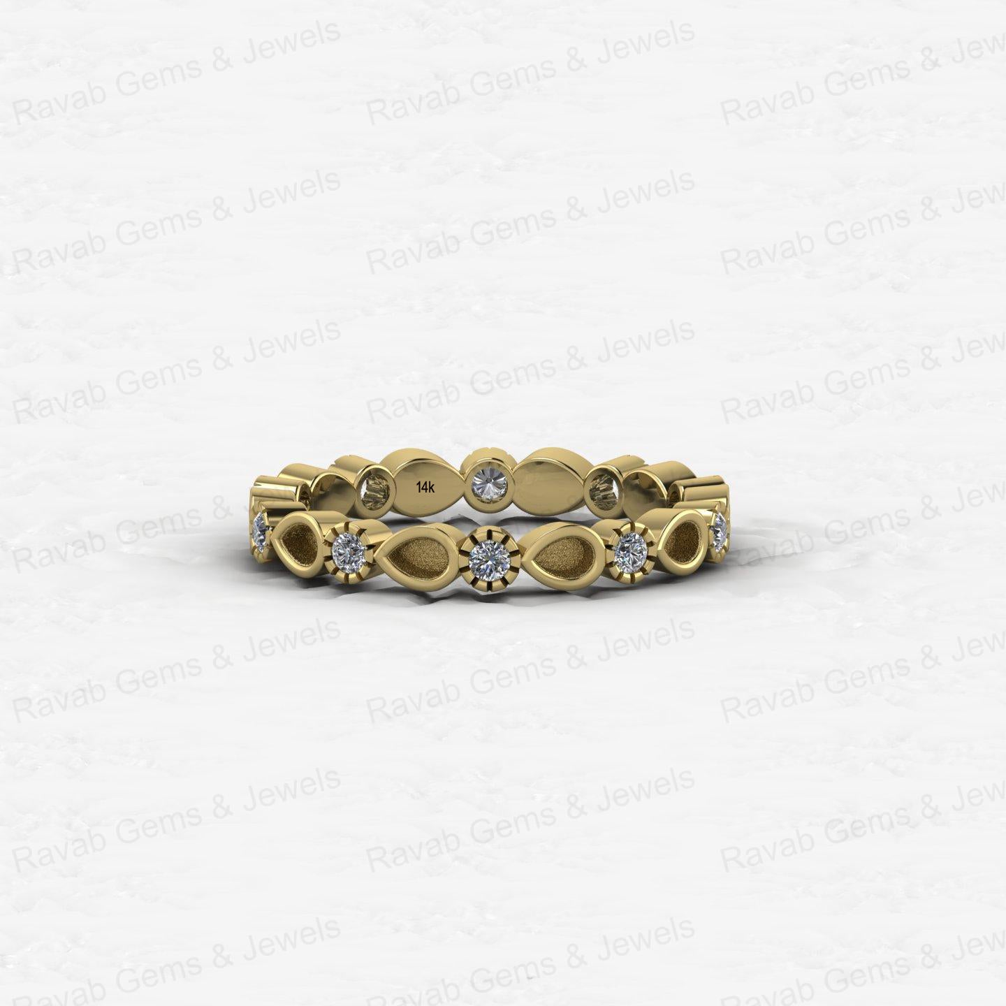 High Quality 925 Sterling Silver 2x3mm Pear Shape With CZ Semi Mount Blank Setting Ring for Breastmilk Jewelry Genuine Material