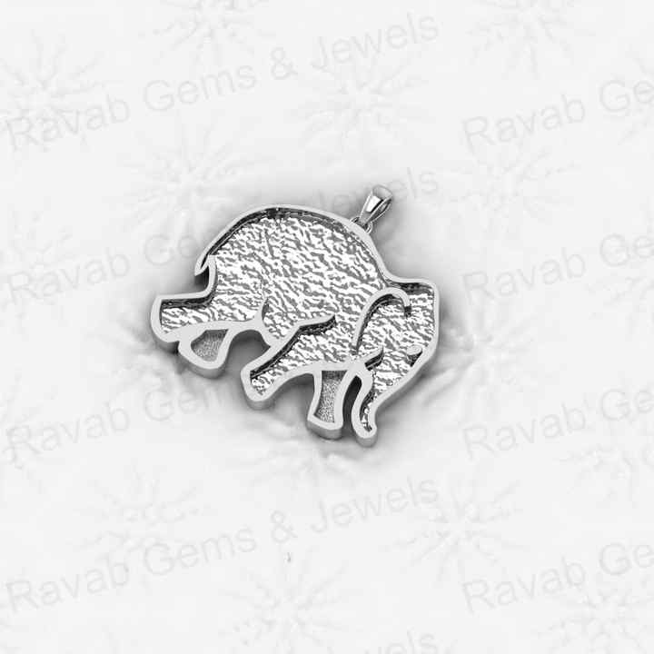 Genuine 925 Sterling Silver 25x30mm Baby Elephant Lover Semi Mount Blank Setting Charm Pendant for Jewelry Findings Components