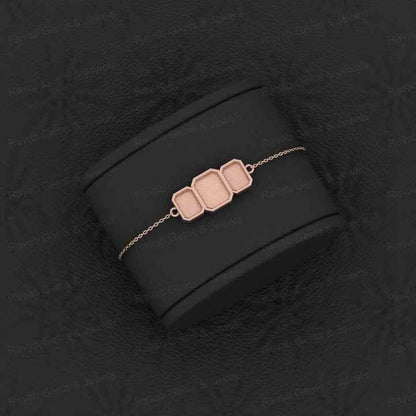 Superb Quality 925 Solid Silver Semi Mount Bracelet Octagon Tiny Resin Gemstone Keepsake With Ashes Setting Jewelry Findings