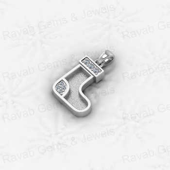 925 Sterling Silver Commando Shoe Pendant 14x22mm Semi Mount Necklace Jewelry Findings With Resin Ashes Setting