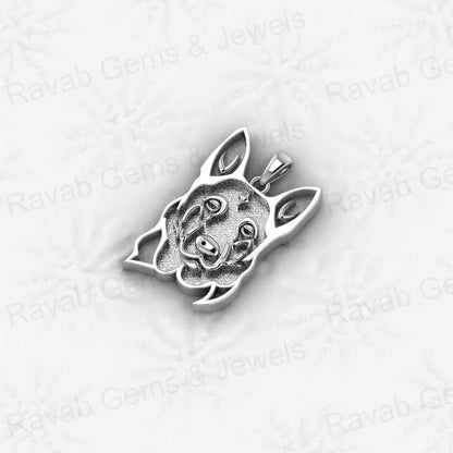 Best Selling 925 Silver 25mm German Shepherd Dog Blank Charm Pendant Setting for Resin & Ashes Work Keepsake Breastmilk Jewelry