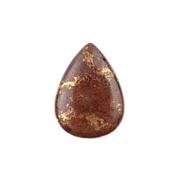 High Quality 16x22mm Pear Shape Briolette Brown Lava Copper Natural Smooth Calibrated Jewelry Making Gemstones Loose Stones