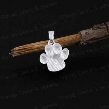 Handmade 925 Silver 14mm Dog Paw Animal Lover Blank Base Charm Pendant Setting Resin & Ashes Breastmilk Keepsake Jewelry DIY