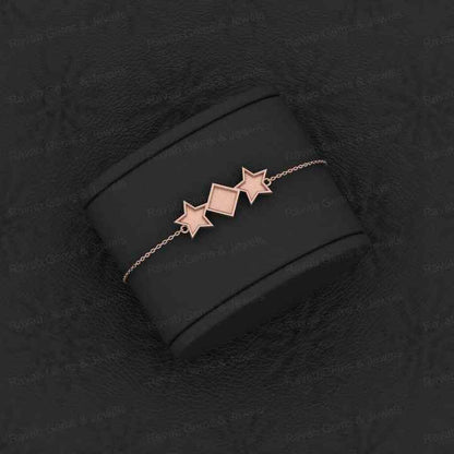Top Quality Solid 925 Sterling Silver Star & Kite Charm Bracelet Good For Ashes & Resin Work Keepsake Breastmilk Fine Jewelry