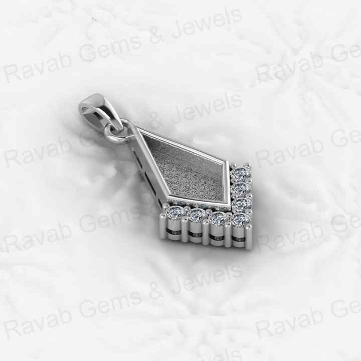 Solid 925 Sterling Silver 6x12mm Semi Mount Blank Bezel Charm Pendant With Setting for Ashes & Resin Breastmilk Zircon Jewelry