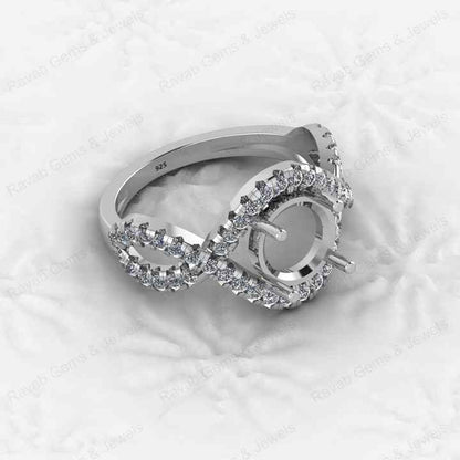 Best Quality 925 Sterling Silver 8x8mm Semi Mount Blank Setting Ring Attractive DIY Jewelry Elegant 8x8mm Finding Component