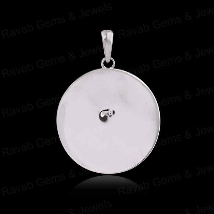 High Quality Handmade 925 Silver 25mm Mountain Hill Blank Charm Pendant Resin Ashes Work Breastmilk Jewelry Findings Components