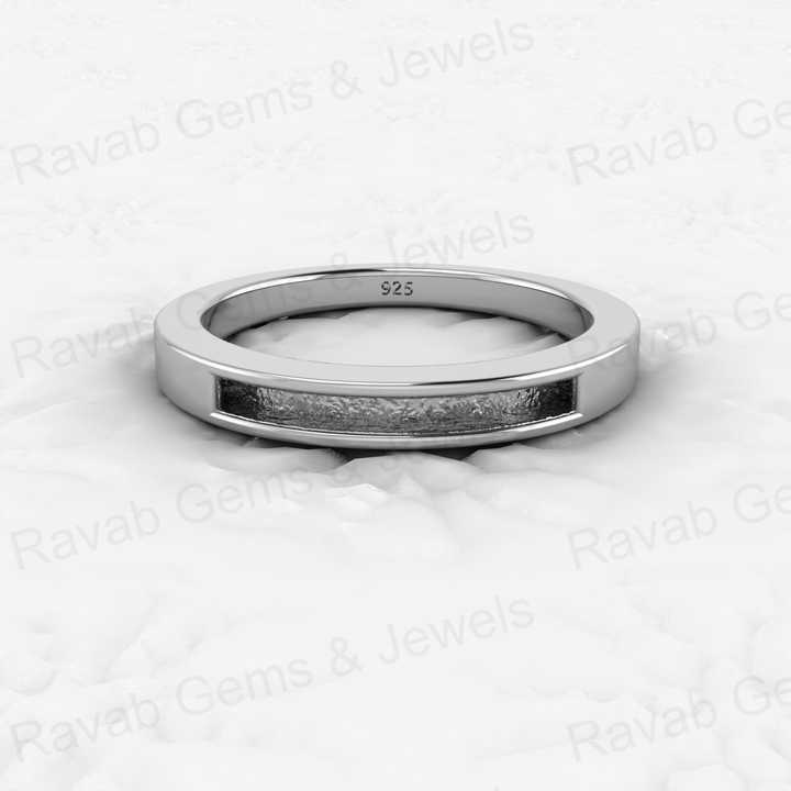 Top Quality Solid 925 Sterling Silver 18k Gold Filled Semi Mount Ring Good for Ashes & Resin Work Breastmilk Keepsake Jewelry
