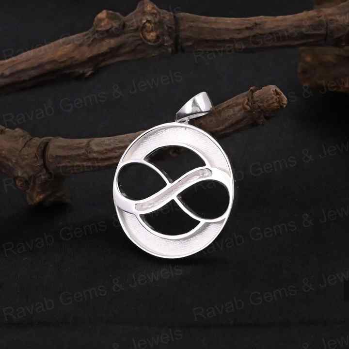 High Quality 925 Silver 25mm Circle Charm Pendant Infinity Setting Resin Ashes Keepsake Breast Milk Jewelry Findings Components